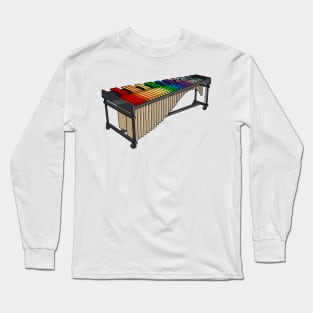 Progress Pride Flag Marimba Long Sleeve T-Shirt